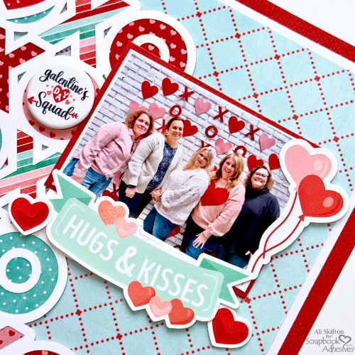 XOXO Scrapbook Layout by Ali Skifton for Scrapbook Adhesives by 3L 