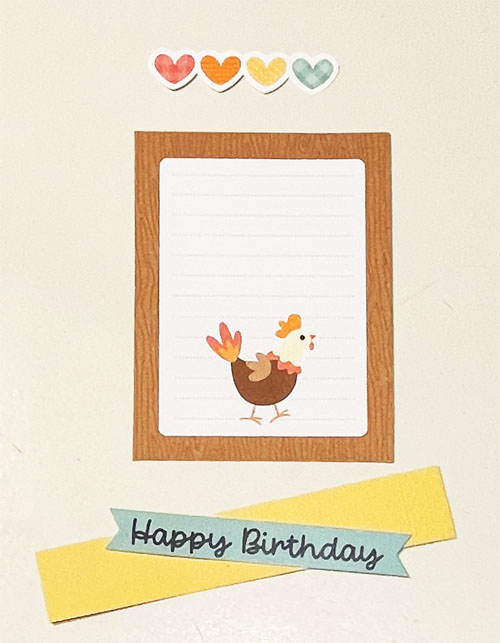 Spring Chicken Birthday Card by Yvonne van de Grijp for Scrapbook Adhesives by 3L