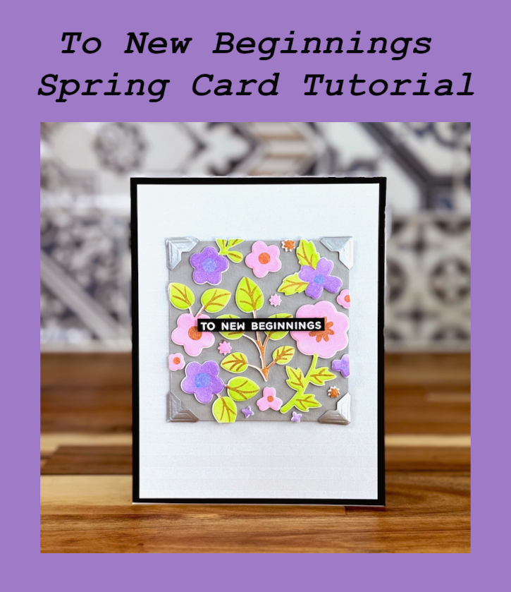 New Beginnings Spring Card by Jennifer Ingle for Scrapbook Adhesives by 3L Pinterest 