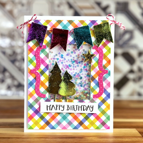 Bright and Cheerful Birthday Shaker Card by Jennifer Ingle for Scrapbook Adhesives by 3L 