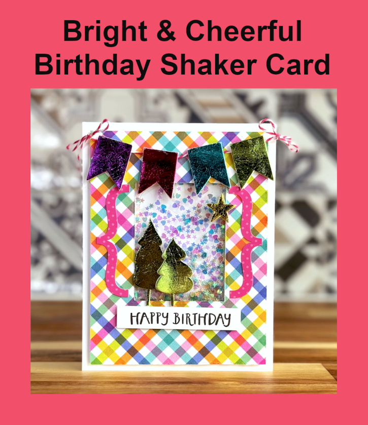 Bright and Cheerful Birthday Shaker Card by Jennifer Ingle for Scrapbook Adhesives by 3L Pinterest 