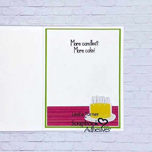 Birthday Candle Card by Leslie Turner for Scrapbook Adhesives by 3L