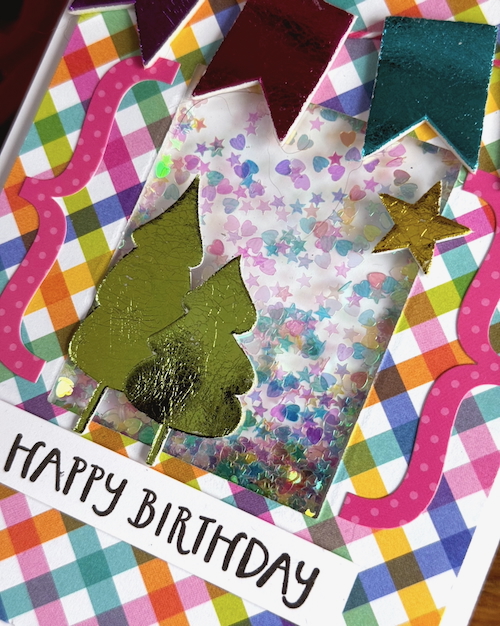 Bright and Cheerful Birthday Shaker Card by Jennifer Ingle for Scrapbook Adhesives by 3L 
