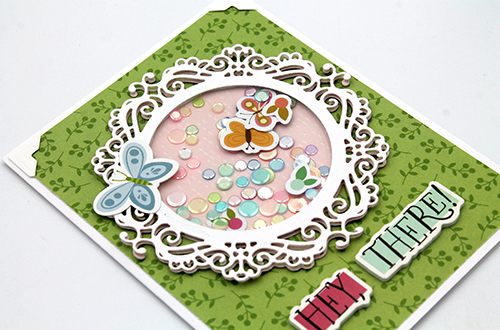 Hey There Spring Shaker Card by Tracy McLennon for Scrapbook Adhesives by 3L 