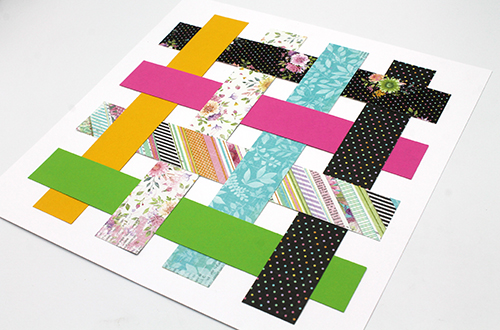 Bright Woven Layout by Tracy McLennon for Scrapbook Adhesives by 3L