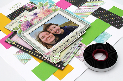Bright Woven Layout by Tracy McLennon for Scrapbook Adhesives by 3L