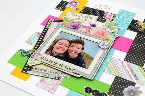 Bright Woven Layout by Tracy McLennon for Scrapbook Adhesives by 3L