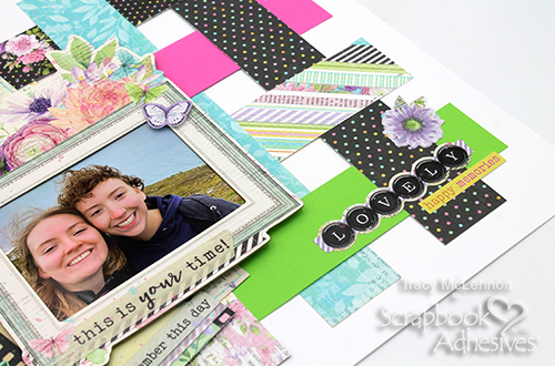 Bright Woven Layout by Tracy McLennon for Scrapbook Adhesives by 3L