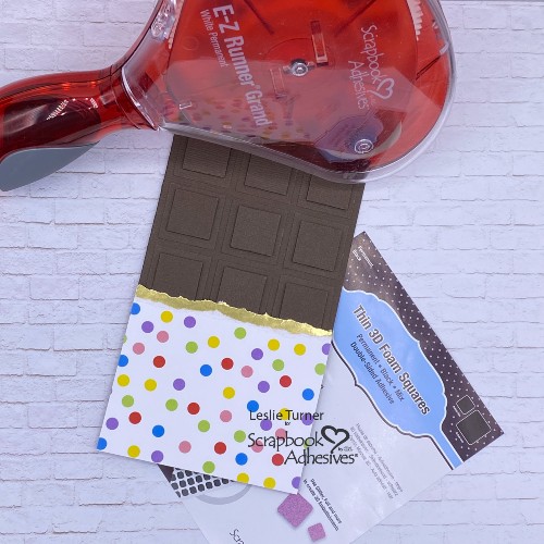 Chocolate Bar Card by Leslie Turner for Scrapbook Adhesives by 3L 