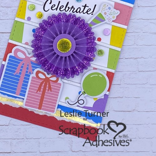 Celebrate Birthday Jumbo Tag by Leslie Turner for Scrapbook Adhesives by 3L