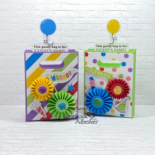 Birthday Party Treat Bags by Leslie Turner for Scrapbook Adhesives by 3L