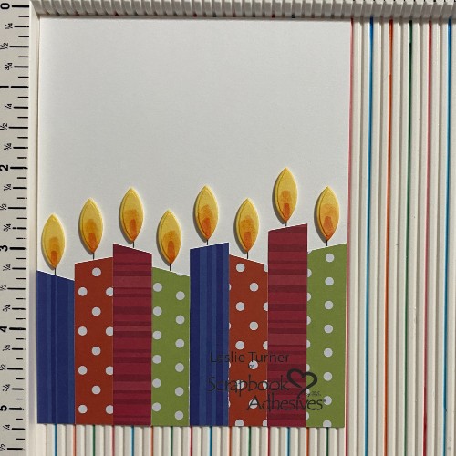 Birthday Candle Card by Leslie Turner for Scrapbook Adhesives by 3L