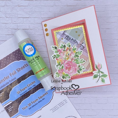 Mother's Day Fun Fold Card by Leslie Turner for Scrapbook Adhesives by 3L 