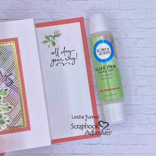 Mother's Day Fun Fold Card by Leslie Turner for Scrapbook Adhesives by 3L 