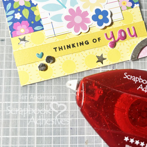 Circled Thinking of You Card by Teri Anderson for Scrapbook Adhesives by 3L 