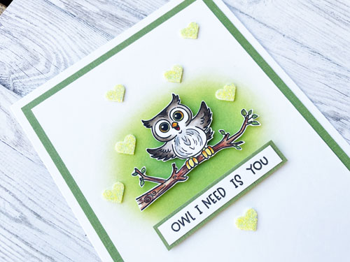 Owl I Need Is You Card by Yvonne van de Grijp for Scrapbook Adhesives by 3L 