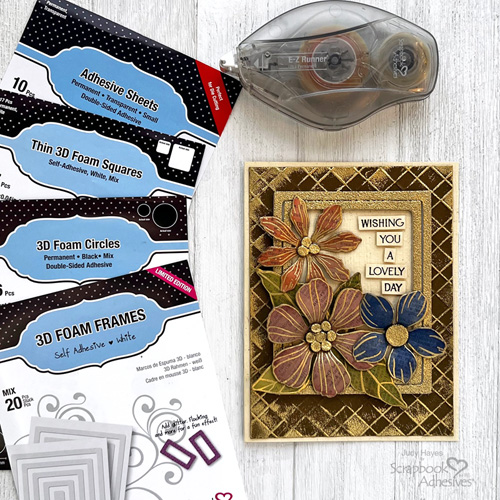 Lovely Flowers Card by Judy Hayes for Scrapbook Adhesives by 3L