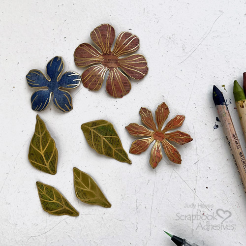 Lovely Flowers Card by Judy Hayes for Scrapbook Adhesives by 3L