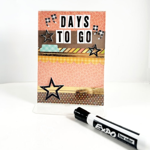 DIY Celebration Countdown Board by Teri Anderson for Scrapbook Adhesives by 3L 