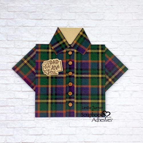 Father's Day Shirt Card by Leslie Turner for Scrapbook Adhesives by 3L 