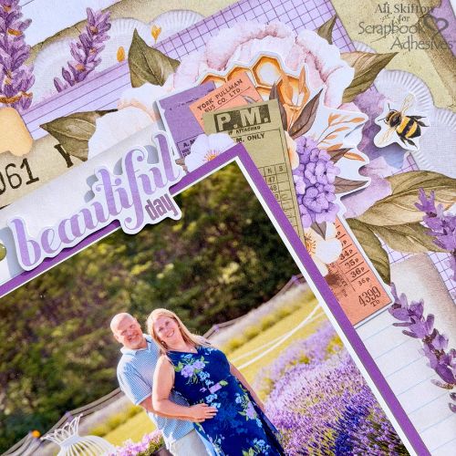 Happiness Lavender Farm Layout by Ali Skifton for Scrapbook Adhesives by 3L 