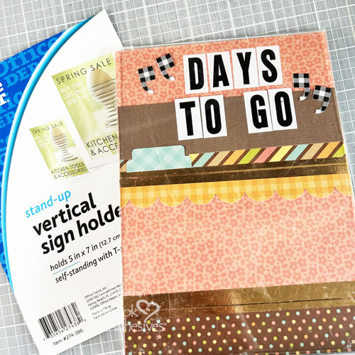 DIY Celebration Countdown Board by Teri Anderson for Scrapbook Adhesives by 3L 
