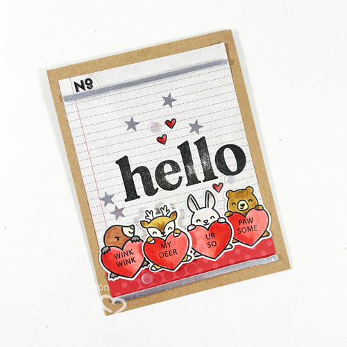 Hello My Deer Card by Teri Anderson for Scrapbook Adhesives by 3L 
