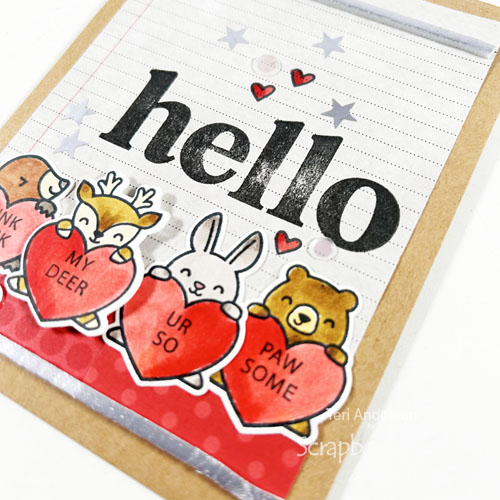 Hello My Deer Card by Teri Anderson for Scrapbook Adhesives by 3L 