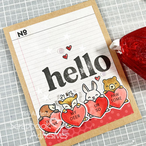 Hello My Deer Card by Teri Anderson for Scrapbook Adhesives by 3L 