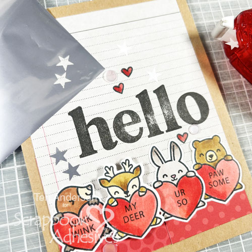 Hello My Deer Card by Teri Anderson for Scrapbook Adhesives by 3L 