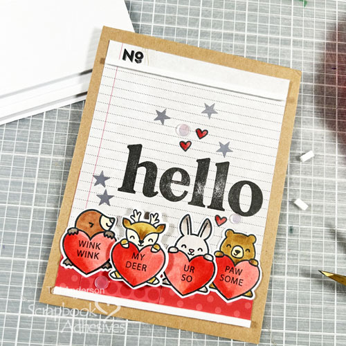 Hello My Deer Card by Teri Anderson for Scrapbook Adhesives by 3L 
