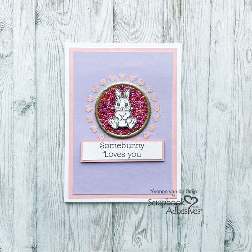 Some Bunny Loves You Card by Yvonne van de Grijp for Scrapbook Adhesives by 3L 