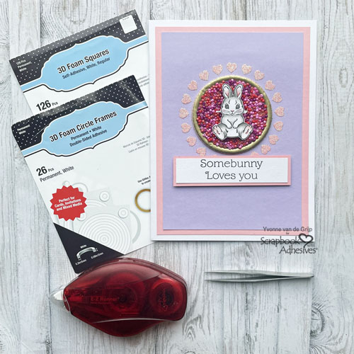 Some Bunny Loves You Card by Yvonne van de Grijp for Scrapbook Adhesives by 3L 