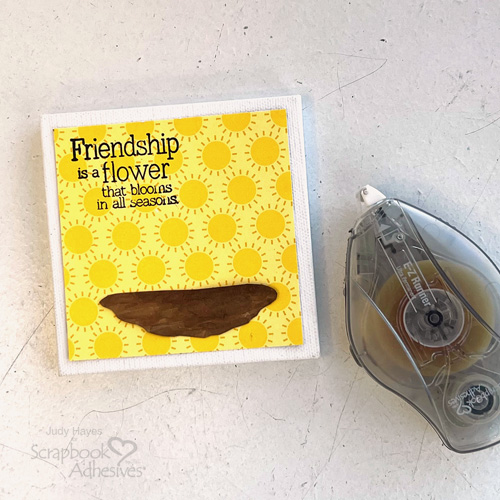 3D Floral Friendship Canvas by Judy Hayes for Scrapbook Adhesives by 3L 