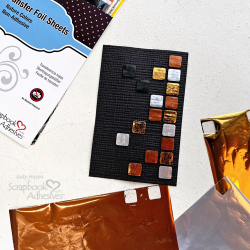 Metallic Squares Card by Judy Hayes for Scrapbook Adhesives by 3L