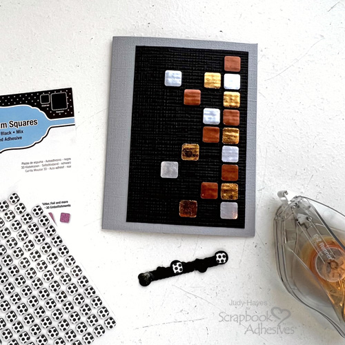 Metallic Squares Card by Judy Hayes for Scrapbook Adhesives by 3L