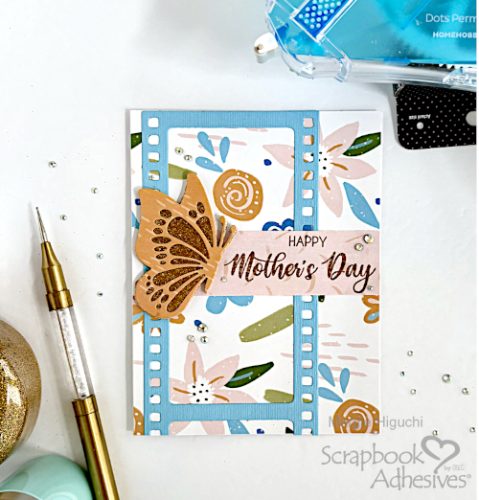 Happy Mother's Day Film Strip Card by Margie Higuchi for Scrapbook Adhesives by 3L 