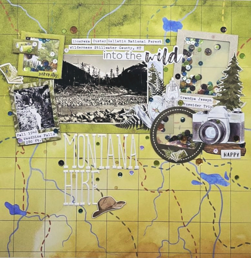 Montana Hike Layout by Kristin Rizzo for Scrapbook Adhesives by 3L