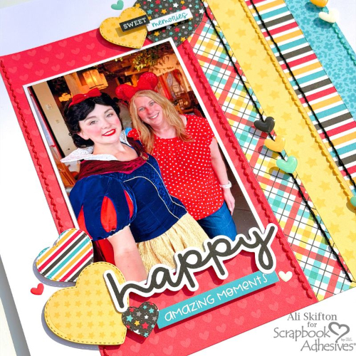 Happy Amazing Moments Layout by Ali Skifton for Scrapbook Adhesives by 3L