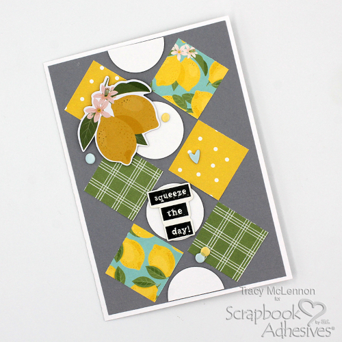 Layered Lemon Card by Tracy McLennon for Scrapbook Adhesives by 3L 