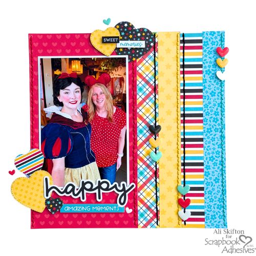 Happy Amazing Moments Layout by Ali Skifton for Scrapbook Adhesives by 3L