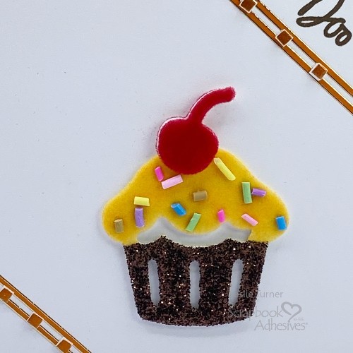 Cupcake Birthday Card by Leslie Turner for Scrapbook Adhesives by 3L
