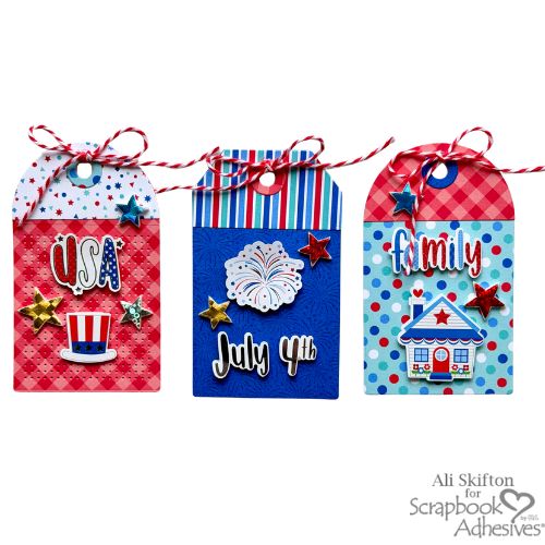 Snap, Crackle, Pop Tag Trio by Ali Skifton for Scrapbook Adhesives by 3L 
