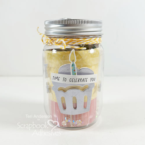 Birthday Treat Jar by Teri Anderson for Scrapbook Adhesives by 3L 