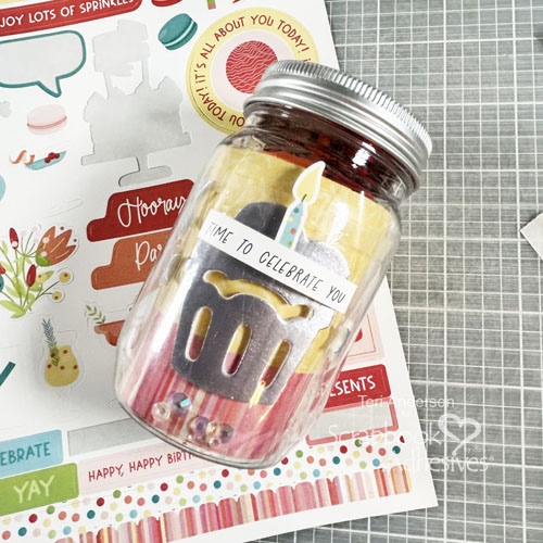 Birthday Treat Jar by Teri Anderson for Scrapbook Adhesives by 3L 