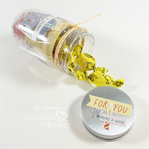 Birthday Treat Jar by Teri Anderson for Scrapbook Adhesives by 3L 