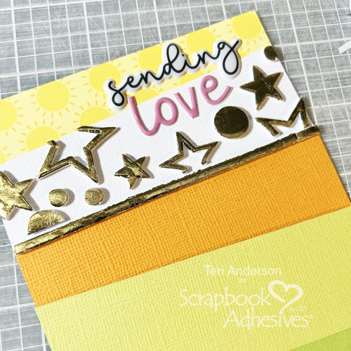Dimensional Sending Love Card by Teri Anderson for Scrapbook Adhesives by 3L