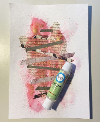 Creative Art Journal Page by Yvonne van de Grijp for Scrapbook Adhesives by 3L 