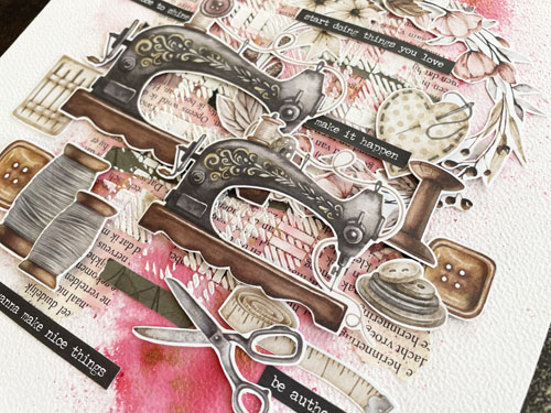 Creative Art Journal Page by Yvonne van de Grijp for Scrapbook Adhesives by 3L 