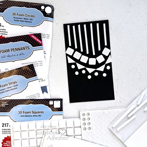 Fun and Dimensional Celebrate Card by Judy Hayes for Scrapbook Adhesives by 3L